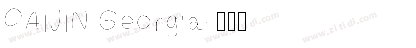 CAIJIN Georgia字体转换
